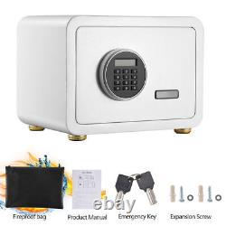 Digital Fireproof Safe Box 1.2Cub LED Keypad Lock Cash Pistol Jewelry with Shelf