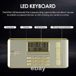 Digital Safe Box 3.8Cub Large Cabinet for Home Security with KeyPad Key Lock