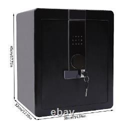 Digital Safe Box Keypad Lock Security Home Cash Safe WithEmergency Power Box & Key