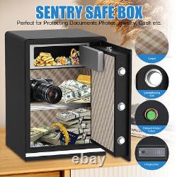 Digital Safe Box Lock Security 3.4 Cubic Feet Large Home Office Gun Cabinet