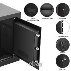 Diosmio Safe Box Lock Security 1.85 Cubic Feet Cash Box withRemovable Shelf Home