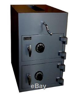 Double Door Cash Drop Safe Box Depository Safe UL combination Lock