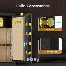 Double Lock 4.0cu. Ft Safe Box Safes Fireproof with LockBox Key Hook Home Office