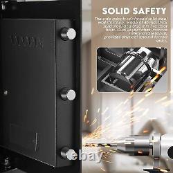 Dual Key Locks 2.0Cub Large Fireproof Safe Box LED Digital Keypad Security Safes