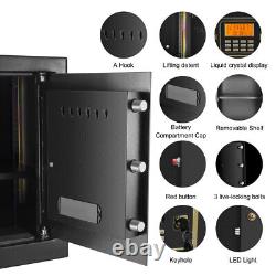 Dual Key Locks 2.0 Cub Feet Fireproof Safe Box LED Digital Keypad Security Safes