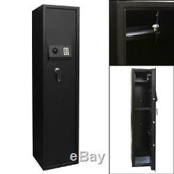 Durable 5 Electronic Gun Digital Safe Box Keypad Lock Home Office Hotel Black US