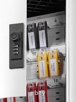 Durable Key Safe Box 18 Wall Mounted Key Holder Cabinet with Combination Lock