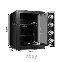 Electronic Digital Security Safe Box with Keypad and Key Lock Home Office Hotel