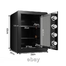 Electronic Digital Steel Security Safe with Keypad Key Lock Home Office Safe Box