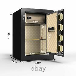 Electronic Digital Steel Security Safe with Keypad Key Lock Home Office Safe Box
