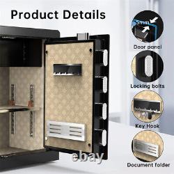 Electronic Safe 3.4 Cub Home Safe Box With Keypad Lock Office Hotel Money Safe
