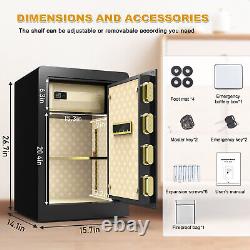 Electronic Safe Box, Password Lock, Safe for Home 3.4 Cub