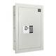 Electronic Wall Safe Lock Security Box Flat Panel Fire Proof For Cash Gun Keys