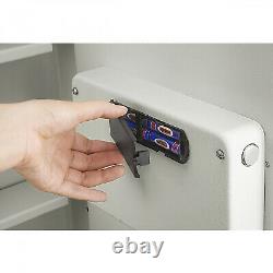 Electronic Wall Safe Lock Security Box Flat Panel Fire Proof For Cash Gun Keys