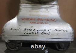 Ely Norris Safe & Lock Co. CANNONBALL SAFE Antique WITH COMBINATION Beautiful