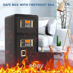 Extra Large 4.8Cub Safe Box Anti-Theft Digital Removable Shelf Hidden Lock Box