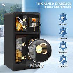 Extra Large 4.8Cub Safe Box Anti-Theft Digital Removable Shelf Hidden Lock Box