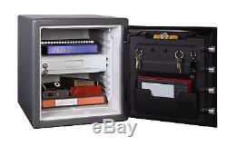 Extra Large Combination Gun Safe Key Lock Box Fireproof Digital Electronic Metal