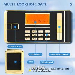 Extra Large Safe Box 4.5Cub Digital Double Key Lock LCD Home Security Gun Cash