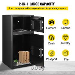 Extra Large Safe Box Electronic Digital Lock Keypad Home Security Gun Cash 2.6 C