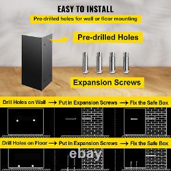 Extra Large Safe Box Electronic Digital Lock Keypad Home Security Gun Cash 2.6 C