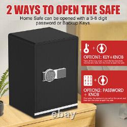 Extra Large Safe Box Electronic Digital Lock Keypad Home Security Gun Cash 3.4 C