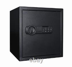 Extra Large Safe with Electronic Lock, Backup Key, 1 Shelf Black Safe Model 36SA