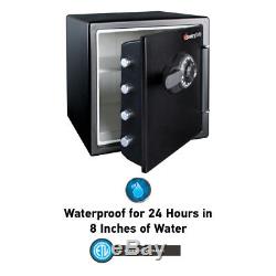 FIRE AND WATER SAFE Extra Large Combination Lock Steel Home Security Box Dial