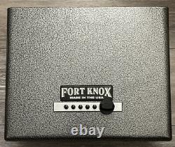 FORT KNOX USA HEAVY DUTY STEEL HANDGUN COMBO LOCK BOX PADDED SAFE 12 x 10