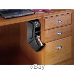 Fast Pistol Vault Digital Lock Handgun Safe Home Security Hidden Desk Wall Mount