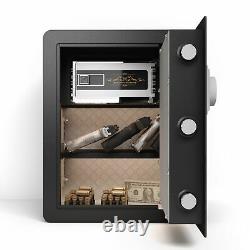 Fingerprint Biometric Digital Electronic Safe Box Keypad Lock Security Home Cash