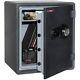 Fireking One Hour Fire And Water Safe With Combo Lock, 2.14 Cu. Ft, Graphite