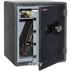FireKing One Hour Fire and Water Safe with Combo Lock, 2.14 cu. Ft, Graphite