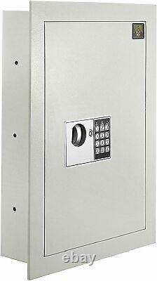 Fire Proof Electronic Wall Safe Lock Hidden Cash Jewelry, Key Security
