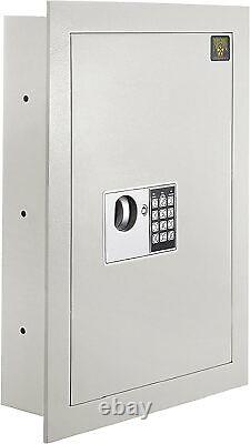 Fire Proof Electronic Wall Safe Lock Hidden Cash Jewelry Small Guns Key Security