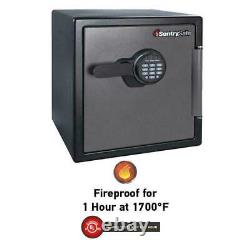 Fire Resistant Safe Box Digital Keypad Lock Cash Document Safety Holder Storage