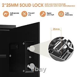 Fire Resistant Safe Box with Combination Lock, 1.3 Cubic Feet Personal Home Secu