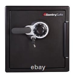 Fire-Resistant and Water-Resistant Safe with Combination Lock, 1.23 cu. Ft