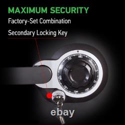 Fire-Resistant and Water-Resistant Safe with Combination Lock, 1.23 cu. Ft