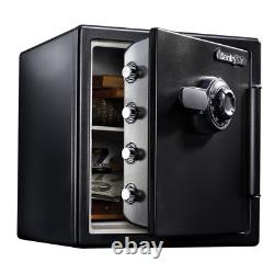 Fire & Water-Resistant Safe with Dial Lock with Steel Construction, 1.23 Cu. Ft