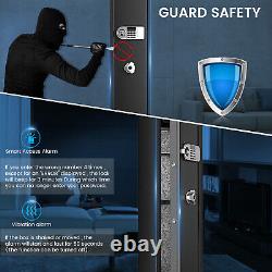 Fireproof 6 Large Rifle Gun Safe Cabinet For LCD Digital Keypad Lock Home Rifle