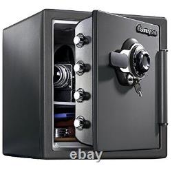 Fireproof And Waterproof Steel Home Safe With Dial Combination Lock Secure Docum