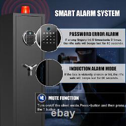 Fireproof Gun Safe, 5 Gun Heavy Biometric Fingerprint Rifle Safe, Gun Safes