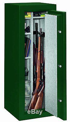 Fireproof Gun Safe Large Vault Cabinet 14 Guns Rifles Shotguns Combo Lock Green