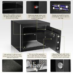 Fireproof Safe Box 1.2Cu. Ft Digital Keypad Lock LED Home Office Cash Jewelry Gun
