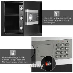 Fireproof Safe Box 1.2 Cub Security Digital Keypad Lock Cash Jewelry Dual Alarm