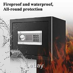 Fireproof Safe Box Security Box Digital Combination Lock 1.2 Cubic Feet Black