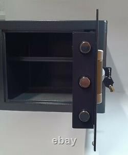 Fireproof Safe Security Box with Dial / Combination Lock Black 12 x 14 x 12 inch