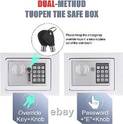 Fireproof Small Safe Box for Money, Security Safe Box with Combination Lock and