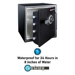 Fireproof Waterproof Safe Dial Combination Home Office Security Box 1.23 Cu New